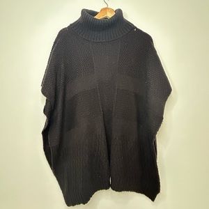 Steve Madden Black Sleeveless Cardigan Shrug Poncho